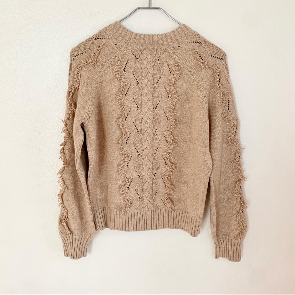 Nwt Rails Francis Sweater Heather Camel Cable & F… - image 4